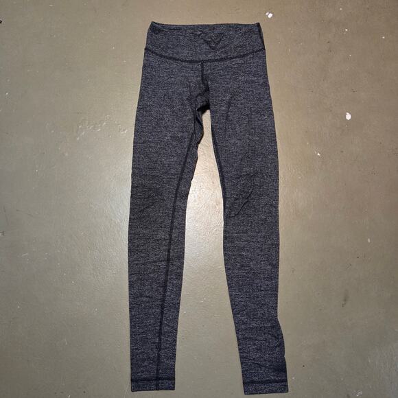 Lululemon‎ Mid Rise Wunder Under Pant in Herringbone Black Women's Size 4 - Picture 6 of 8